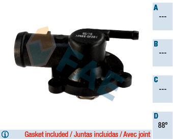 Thermostat, coolant FAE 5351988