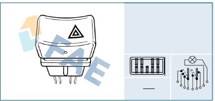 FAE 61270 Hazard Warning Light Switch
