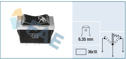 FAE 62120 Switch, wipe interval control
