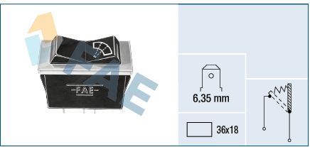 FAE 62250 Switch, wipe interval control