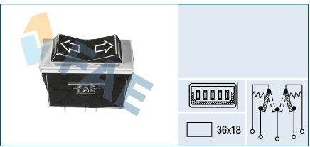 FAE 62540 Switch, window regulator