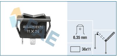 Blower Switch, heating/ventilation FAE 62900