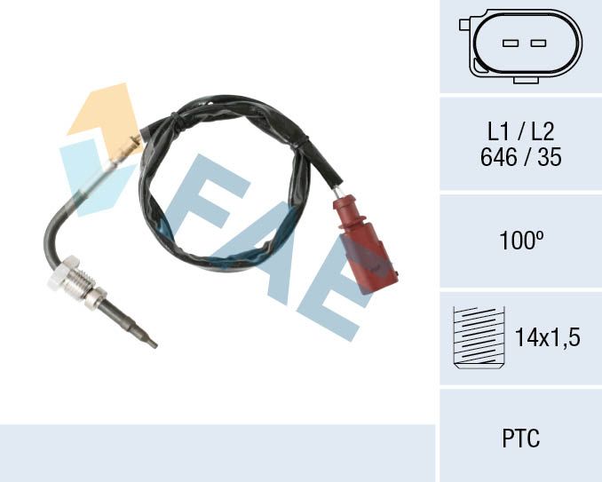 FAE 68002 Sensor, exhaust gas temperature