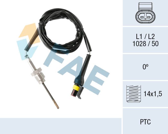 FAE 68009 Sensor, exhaust gas temperature