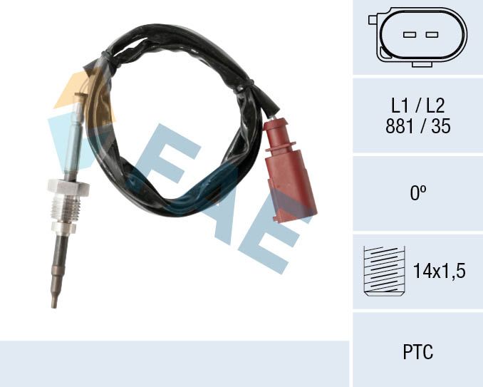 FAE 68017 Sensor, exhaust gas temperature
