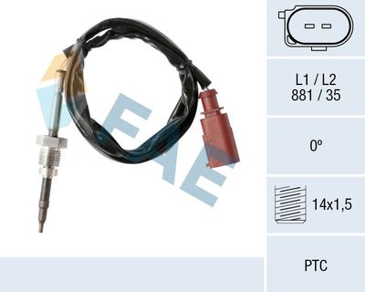 Sensor, exhaust gas temperature FAE 68017