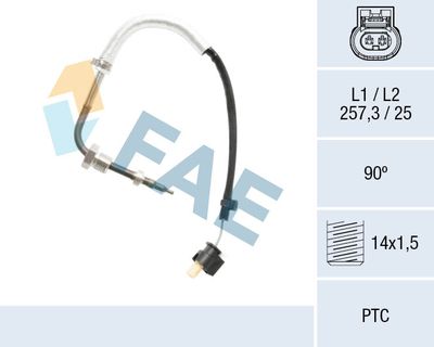 Sensor, exhaust gas temperature FAE 68031
