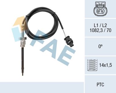 Sensor, exhaust gas temperature FAE 68046