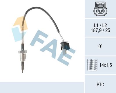 Sensor, exhaust gas temperature FAE 68052