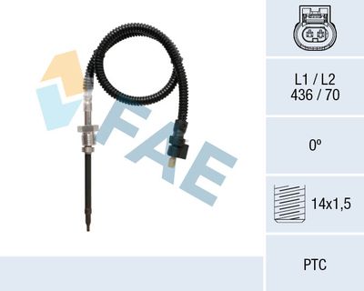 Sensor, exhaust gas temperature FAE 68060