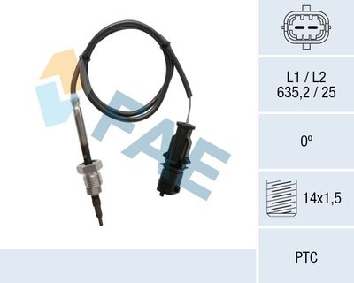 Sensor, exhaust gas temperature FAE 68061