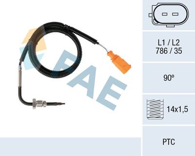 Sensor, exhaust gas temperature FAE 68079
