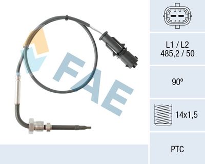 Sensor, exhaust gas temperature FAE 68080