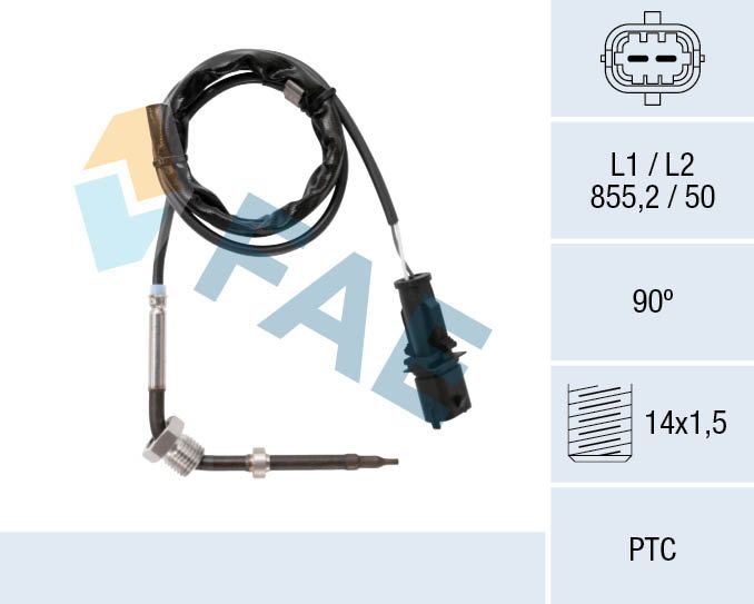FAE 68086 Sensor, exhaust gas temperature
