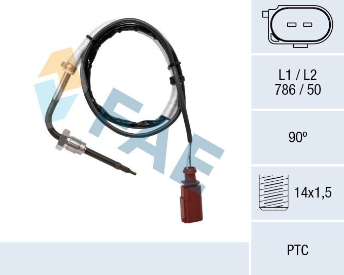 FAE 68089 Sensor, exhaust gas temperature
