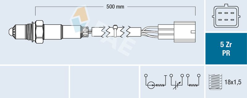 FAE 75041 Lambda Sensor