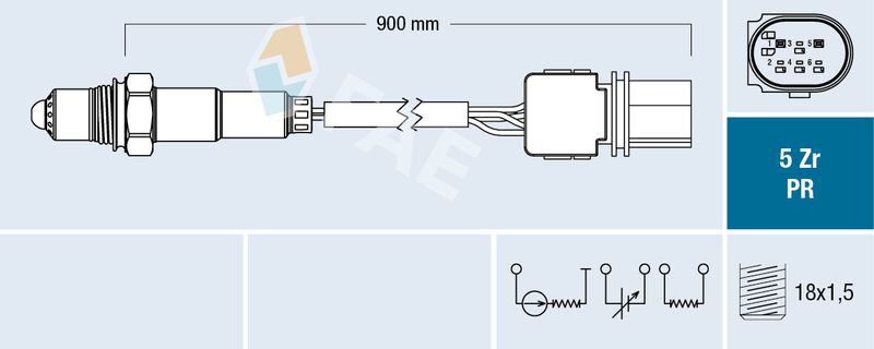 FAE 75079 Lambda Sensor