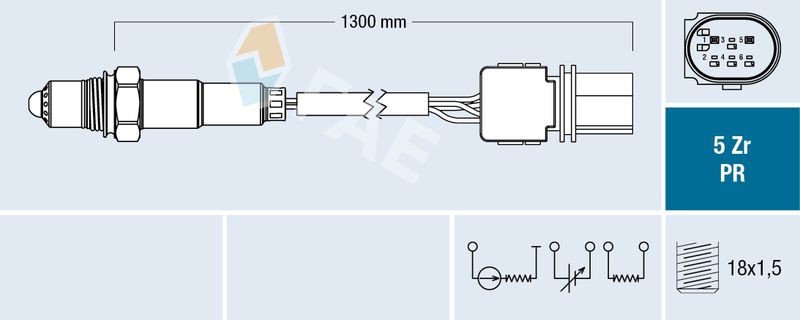 FAE 75084 Lambda Sensor