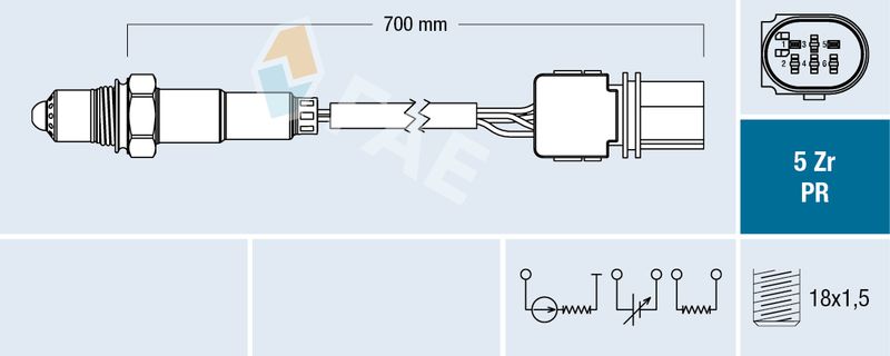 FAE 75085 Lambda Sensor