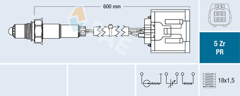 FAE 75089 Lambda Sensor