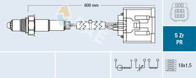 Lambda Sensor FAE 75089