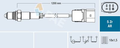 Lambda Sensor FAE 75097