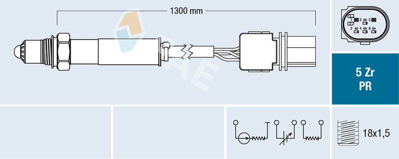 FAE 75098 Lambda Sensor