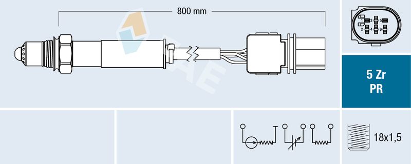 FAE 75106 Lambda Sensor