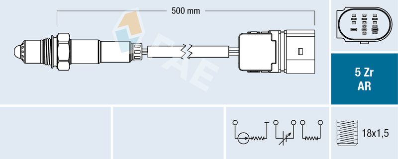 FAE 75107 Lambda Sensor