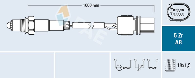 FAE 75116 Lambda Sensor
