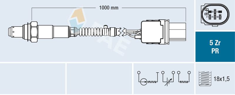 FAE 75120 Lambda Sensor