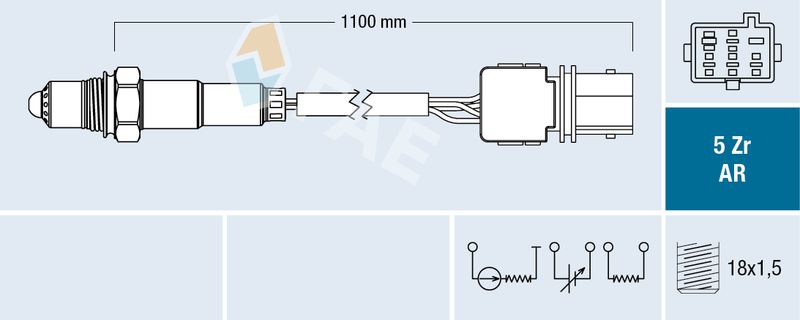 FAE 75140 Lambda Sensor