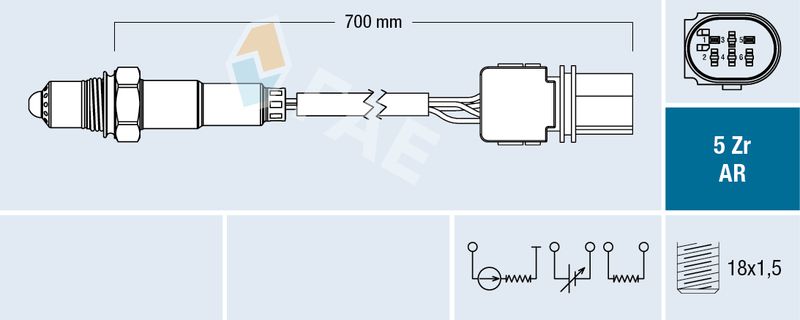 FAE 75153 Lambda Sensor