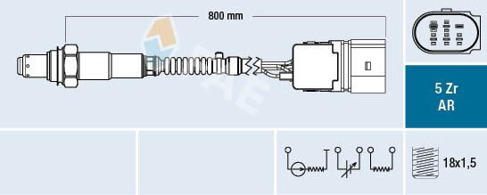 FAE 75357 Lambda Sensor