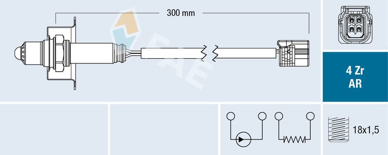 FAE 75622 Oxygen Sensor