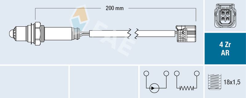 FAE 75632 Lambda Sensor