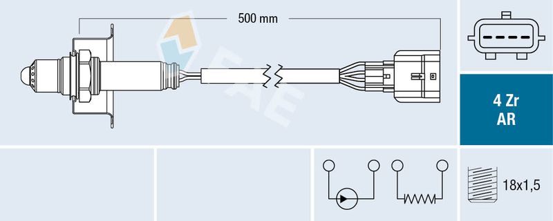 FAE 75646 Oxygen Sensor