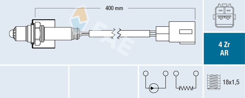 FAE 75654 Lambda Sensor