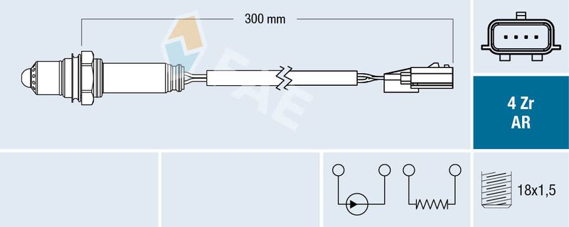 FAE 75661 Lambda Sensor