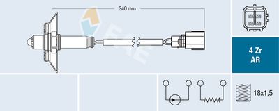 Lambda Sensor FAE 75672