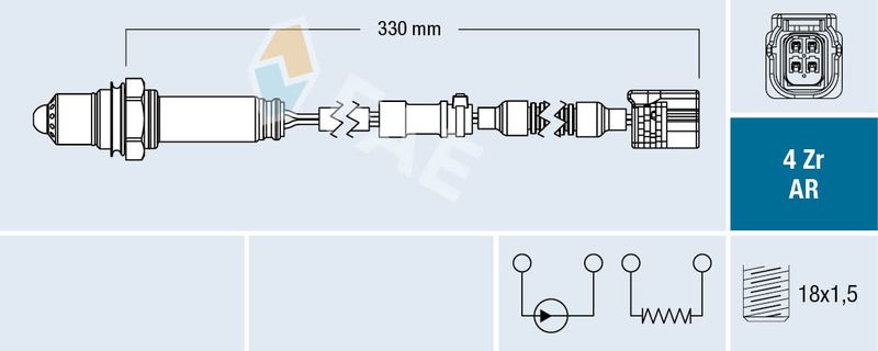FAE 75682 Lambda Sensor