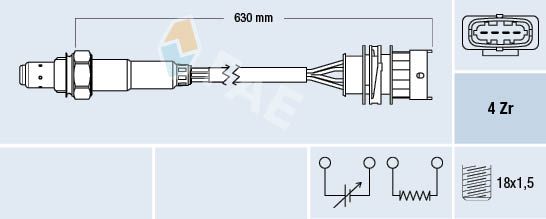 FAE 77156 Oxygen Sensor