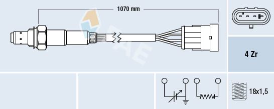 FAE 77161 Lambda Sensor
