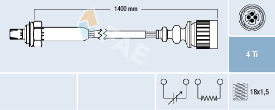 FAE 77186 Lambda Sensor