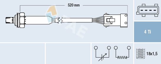 FAE 77188 Lambda Sensor