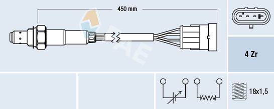 FAE 77218 Lambda Sensor