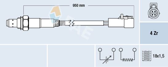 FAE 77262 Lambda Sensor