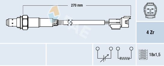 FAE 77296 Oxygen Sensor