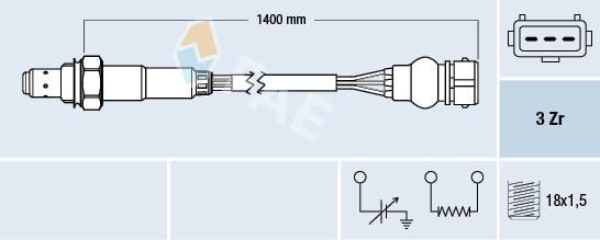 FAE 77317 Lambda Sensor