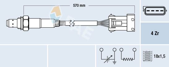 FAE 77340 Lambda Sensor